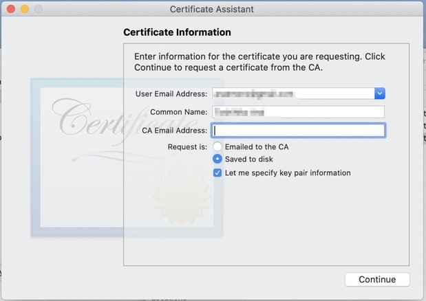 Certificate Informationの記述