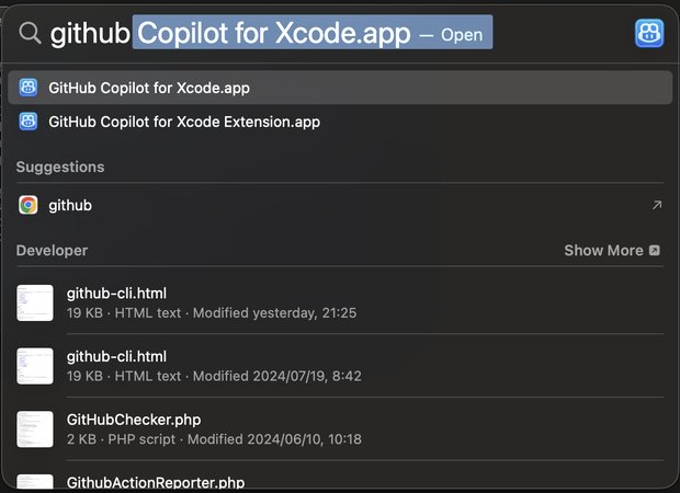 Github Copilot for Xcode.app