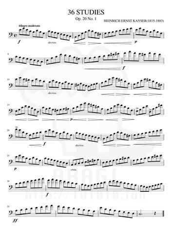 H. Kayser Violin Etude no. 1 from Op.20 Book 1