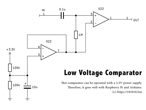 Low Voltage Comparator Schematic