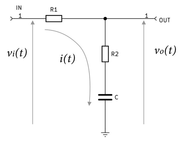 ラグ・リードフィルタの回路図