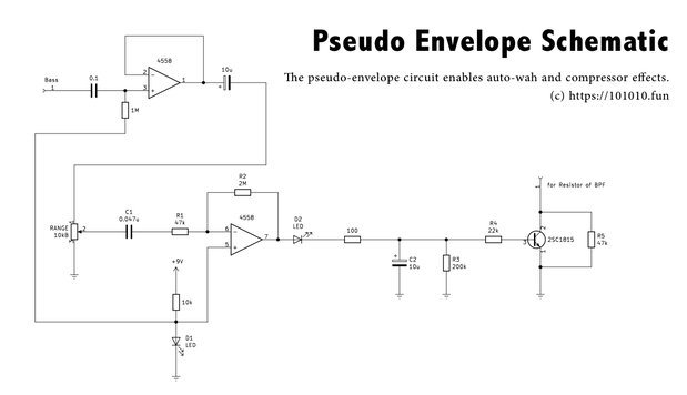 擬似エンベロープ発生器の回路図