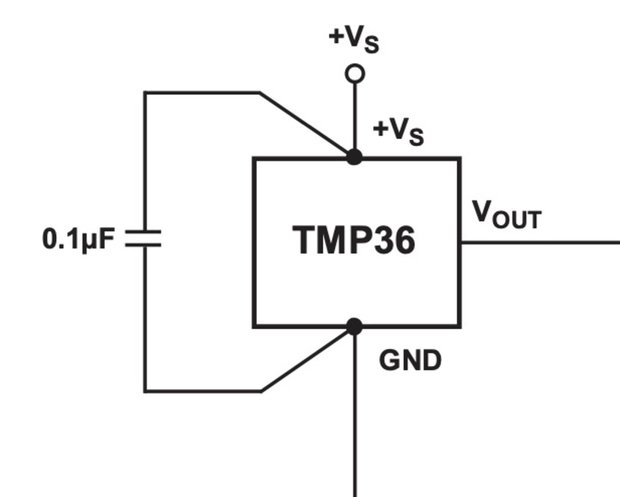 TMP36の回路例