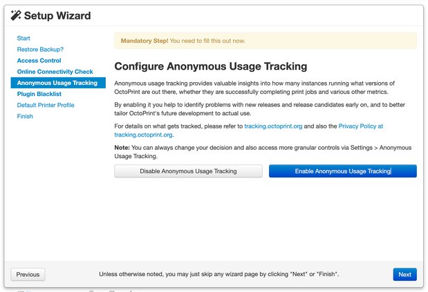 Configure Anonymous Usage Tracking