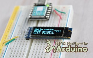 【Arduino】OLEDに文字表示【Seeeduino】